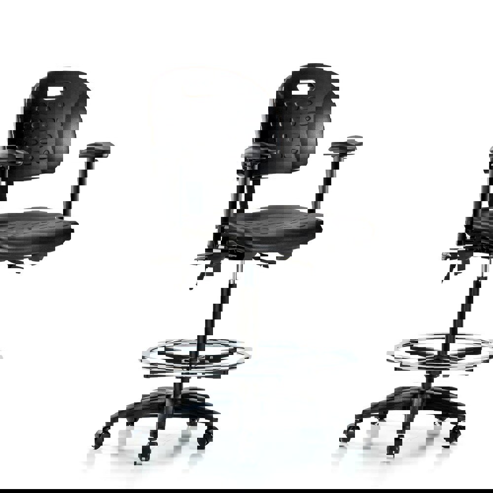 Task Chair: Polyurethane, Black